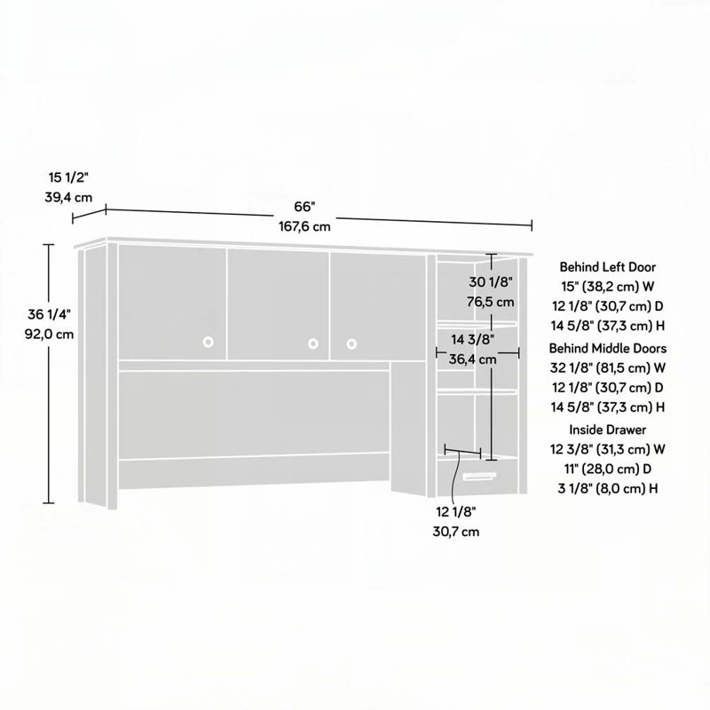 Storage Display Shelf for  Hutch