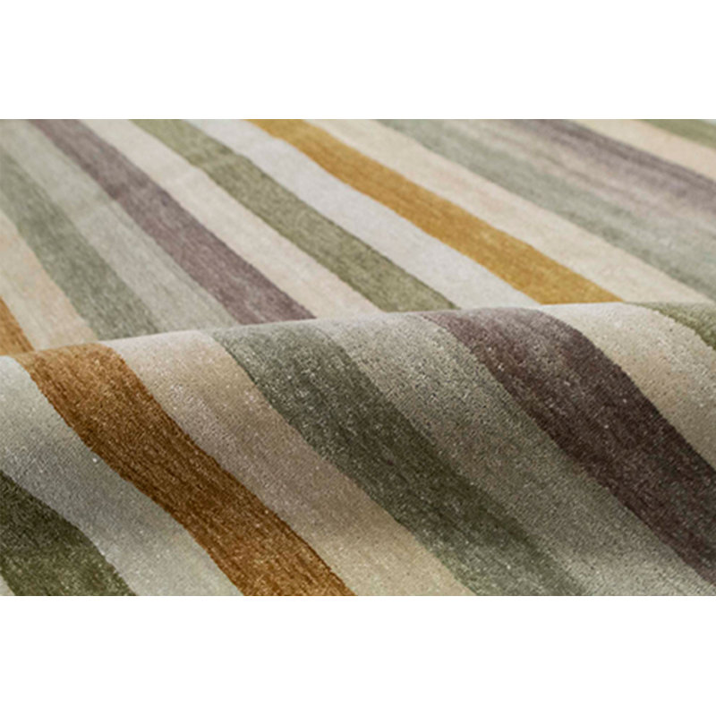 Wool Striped Area Rug