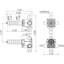 1/2" Shared Three Outlet Thermostatic Shower Rough-in Valve with Diverter
