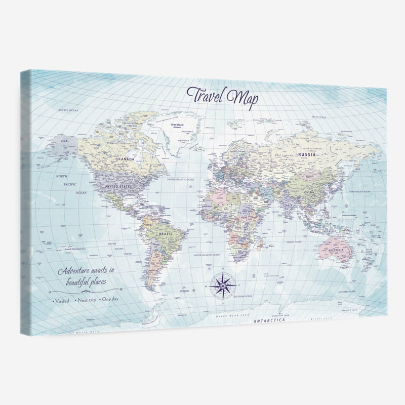 Bouton-poussoir Amrico World I, H 24 po x l 36 po