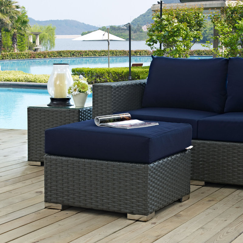 Repose-pieds pour escalier Sunbrella, Toile bleu marine Sunbrella®