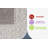 High-Low Medallion Area Rug Polypropylene Stain Resistant Non-Shedding Cream 5'3" x 7'6"-62644313