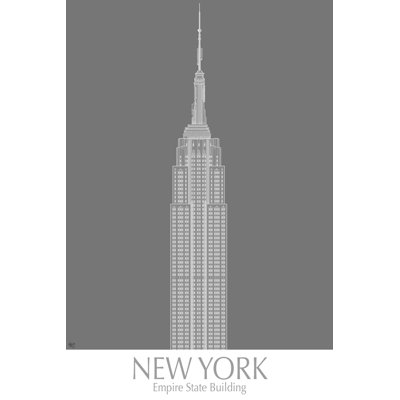 New York Empire State Building, monochrome