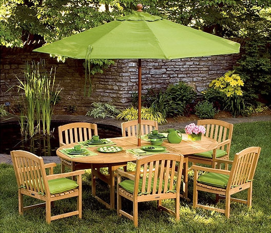 Market 108'' W Umbrella, Navy