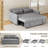 Sofa pull-out bed includes two pillows-660915630