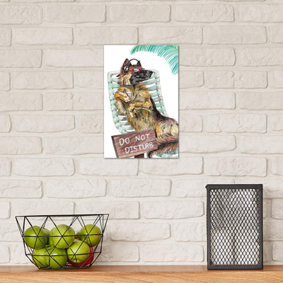 Lounge In The Sun by Holly Simental - Wrapped Canvas Print