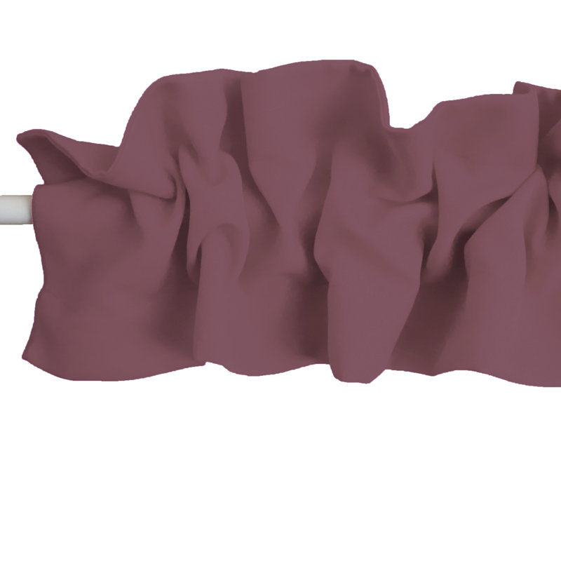 Window Valance, 72" W x 7" L, Dusty Rose