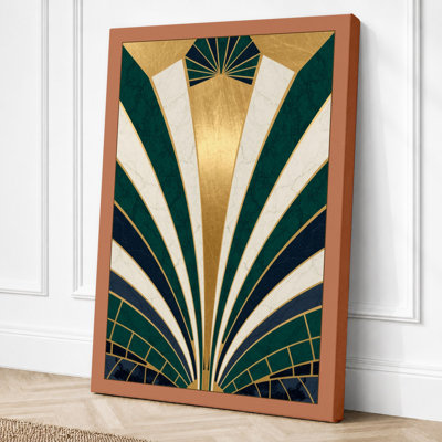 Deco Symmetry Art Deco - Wrapped Canvas