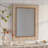 Vintage Carved Pattern Rectangular Wall Mirror