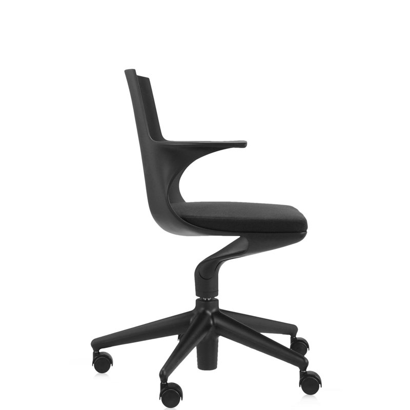 Spoon Swivel Task Chair, Black