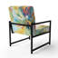 Dareios - Chaise d'appoint rembourrée Palm Trees-1326188013