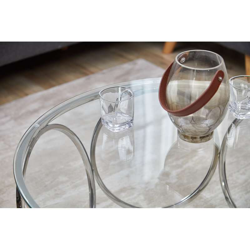 Aulona Frame Coffee Table, Silver
