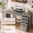 Farmhouse 49” Executive Desk With File Drawer, 4 Drawers Reversible Computer Desk-1615640627