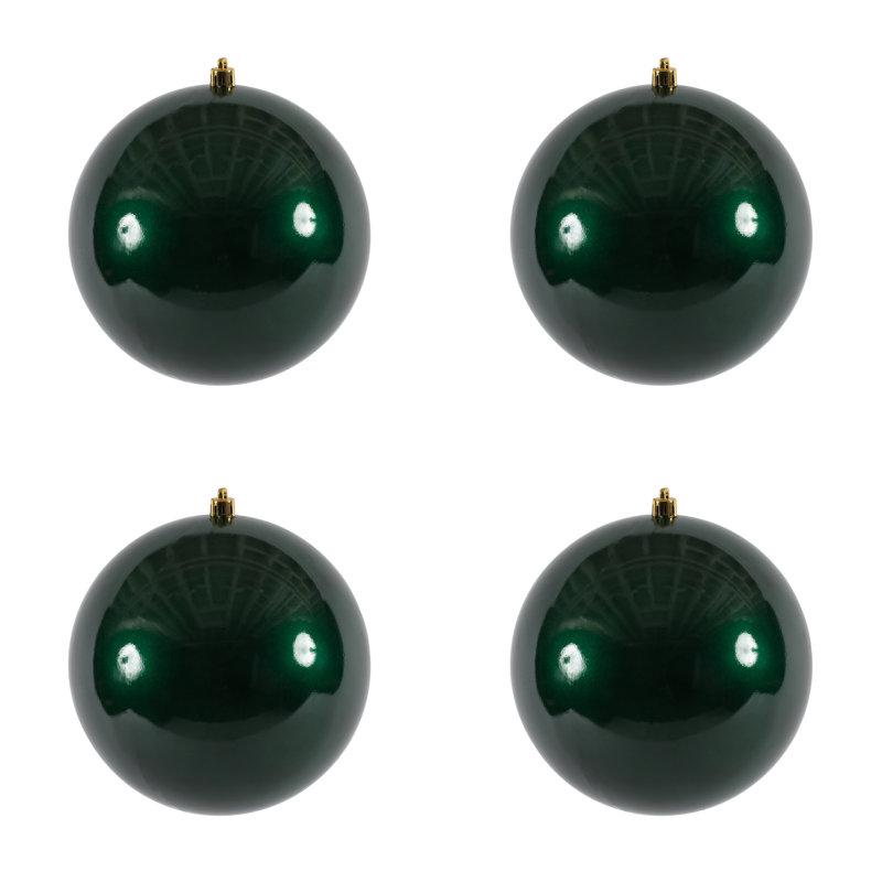 Décoration de boule décorative des Fêtes, H 6 po x l 6 po x P 6 po, Bonbon vert minuit