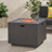 Outdoor Iron Square Propane Fire Pit