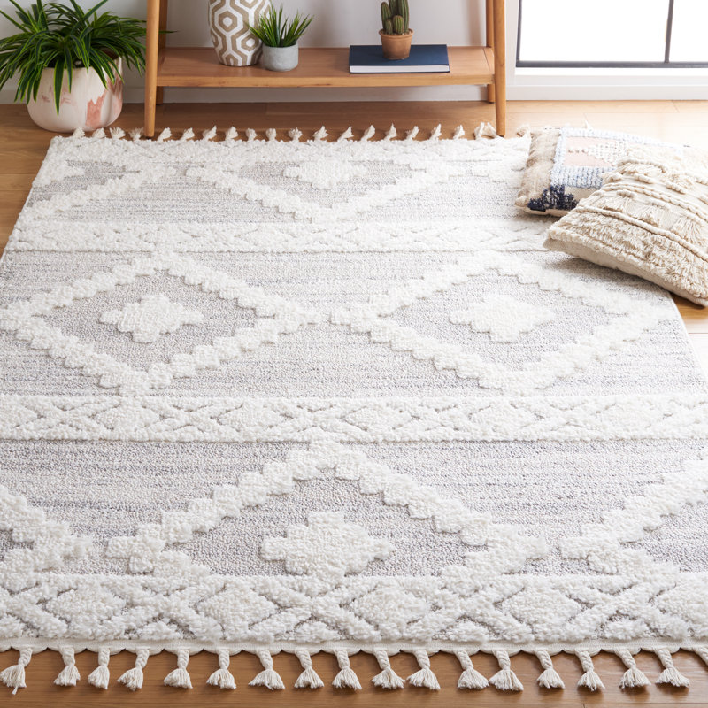 Tapis ivoire / beige Hugley, Rectangulaire 3 pi x 5 pi