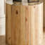 Table de bout ronde en bois massif, table d'appoint pour le salon