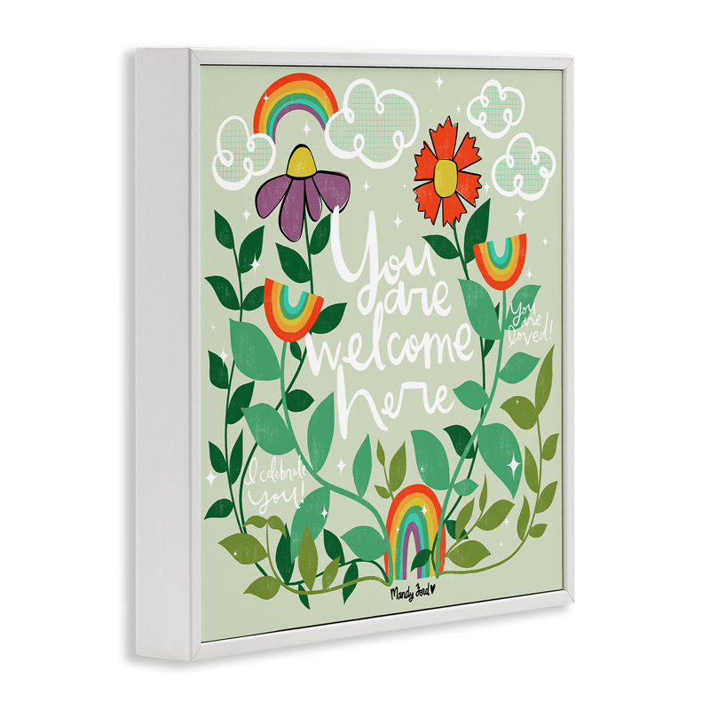 «Comforting Welcome Here», giclée encadrée, design par Mandy Ford Art + Illustration, H 24 po x l 24 po