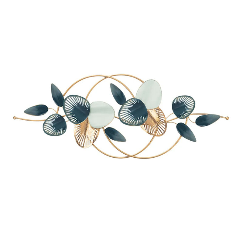 Modern Minimalist 3D Hollow-Out Metal Leaves Wall Décor
