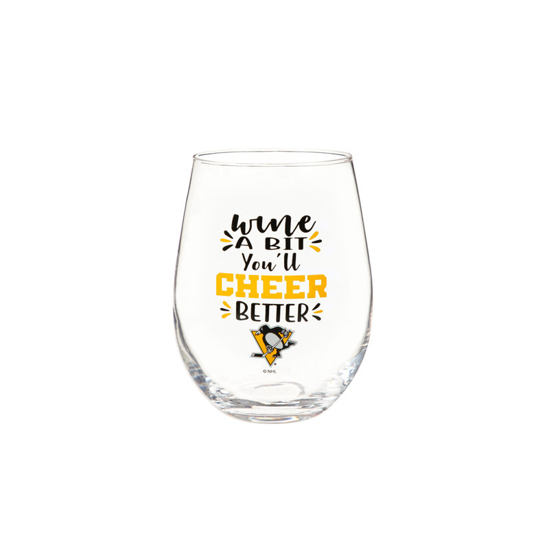 17oz. Wine Glass, Pittsburgh Penguins