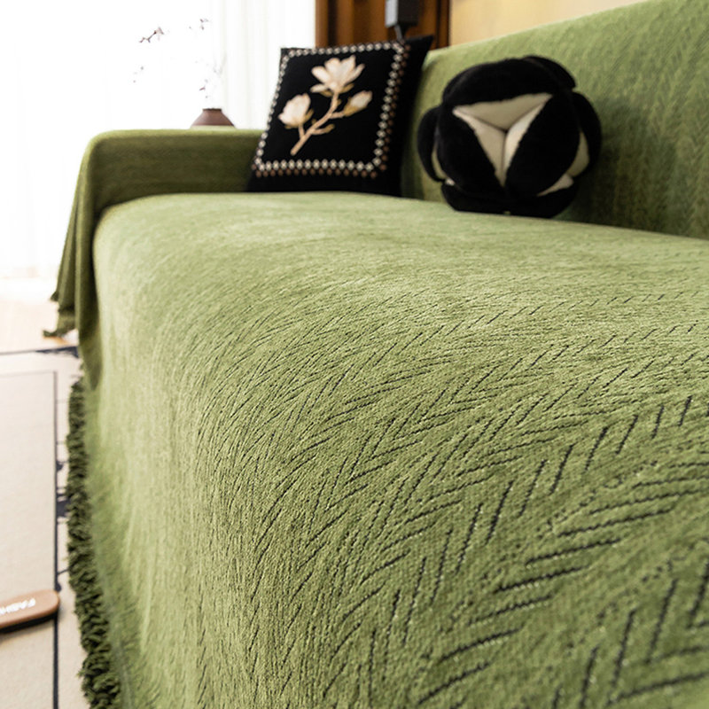 Housse pour canapé en chenille, H 0,2 po x l 110,24 po x P 70,87 po