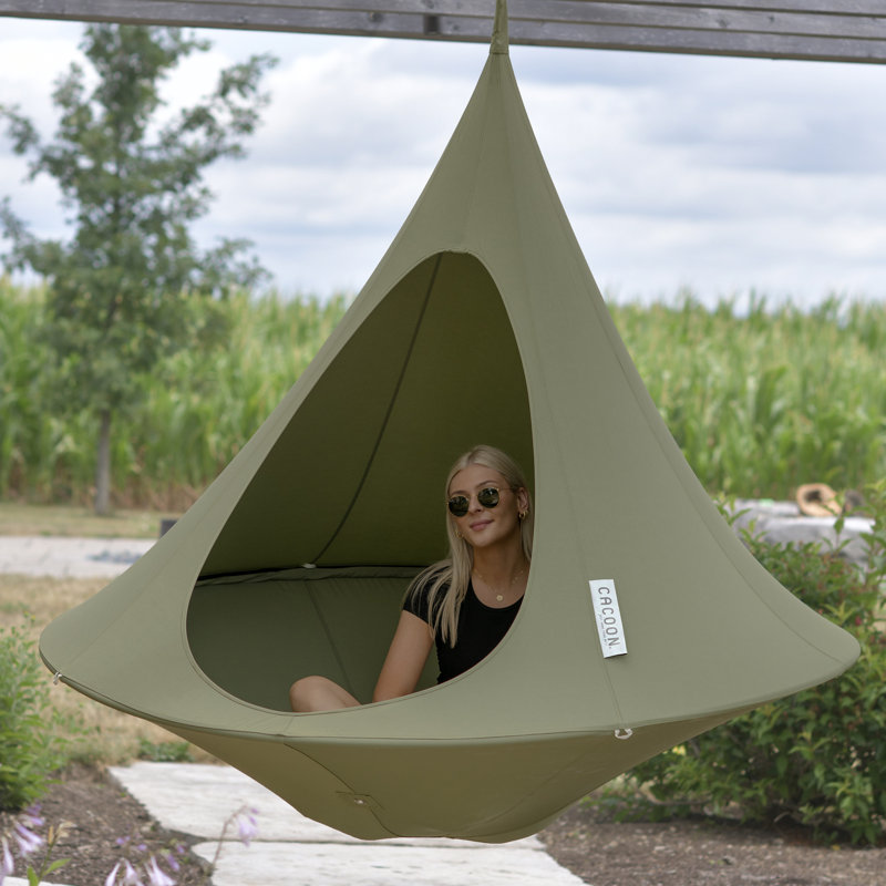 Cacoon - Island Vibe Hanging Chair, 183cm H x 183cm W x 183cm D, Green