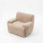 Fauteuil d'appoint surdimensionné en chenille avec siège profond, fauteuil rembourré rembourré de mousse haute densité, fauteuil simple sans assemblage pour le salon-133630110