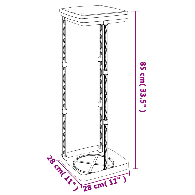 Malachie Plastic Manual Lift Kitchen Trash Can, 120 L