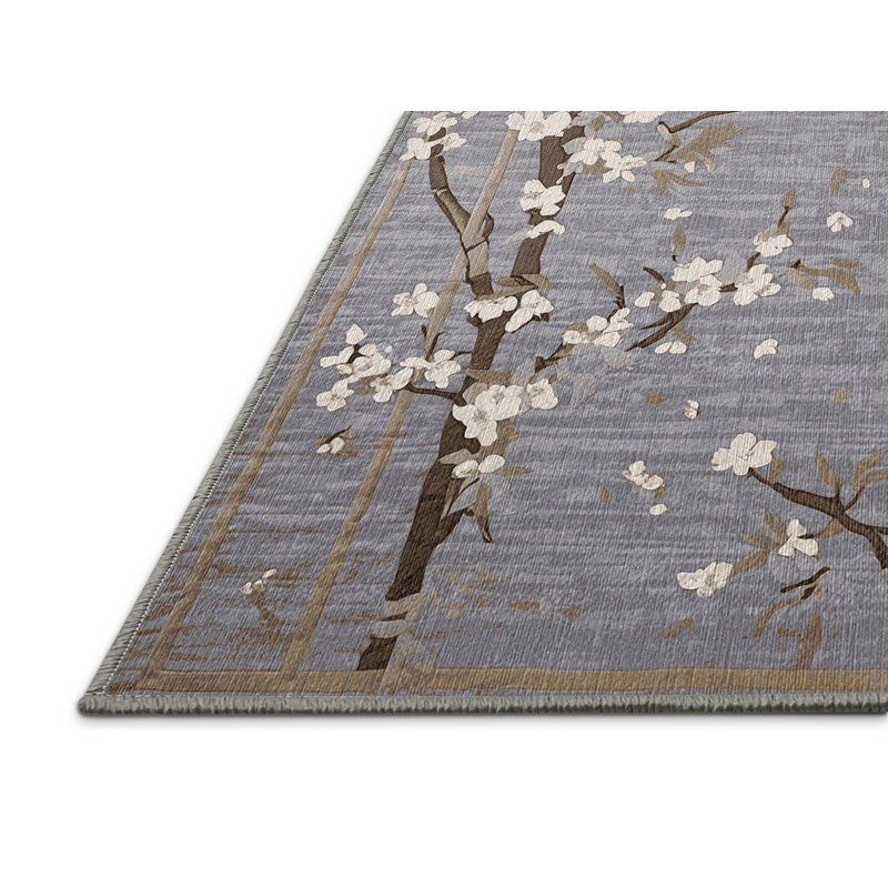 Tapis rose lavable à la machine, Carré 3 pi