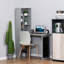 Bureau de bureau mural pliable avec tableau noir et tablette latérale pliable-370385517