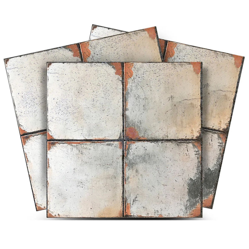 Carreau de mosaïque auto-adhésif en vinyle 4 po x 4 po