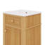 Meuble-lavabo de salle de bain avec lavabo, petite armoire de lavabo de salle de bain de 20 po avec 1 porte et 1 tiroir basculant, support de rangement et tablette réglable
