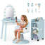 Ensemble de coiffeuse pour enfants avec tablette de rangement et ensemble de jeu pour salon de coiffure-1780079359