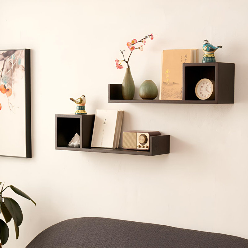 Solid Wood Floating Wall Shelf