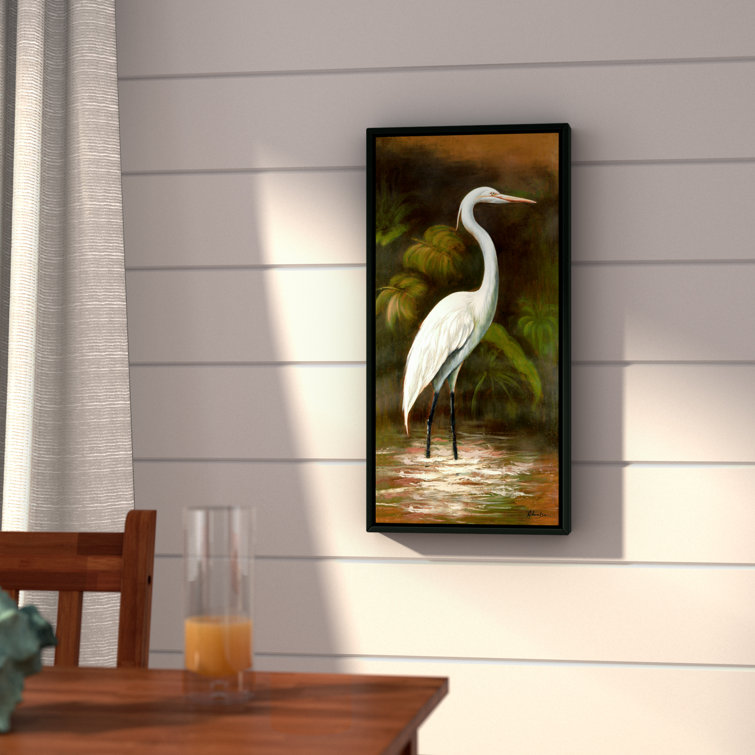 'Snowy Egret I' Framed Painting Print