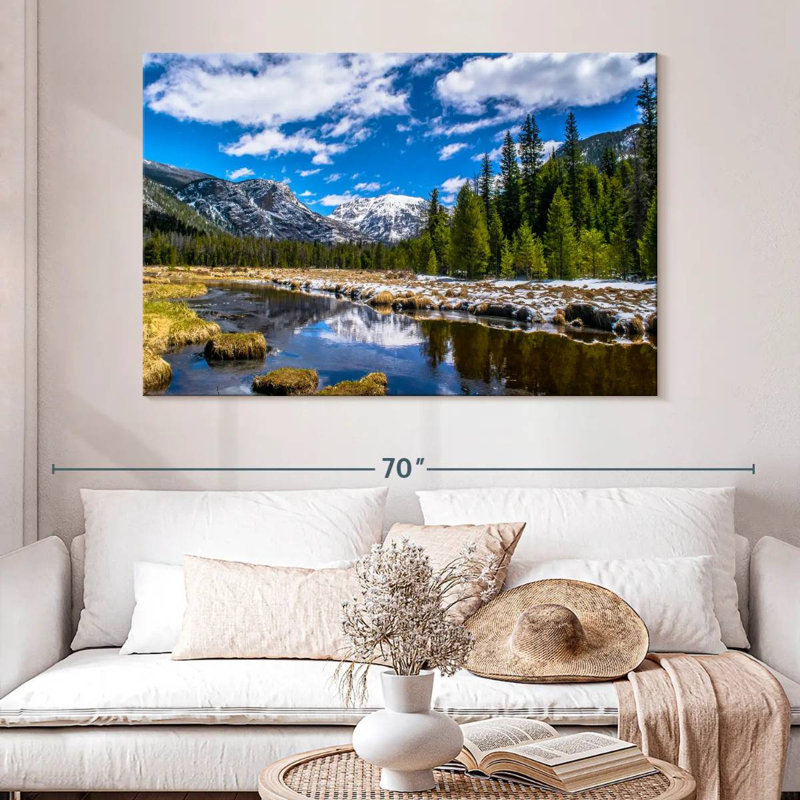 Alvord Rocky Mountain Park en hiver, H 34 po x l 51 po