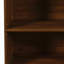 Armoire de cuisine avec étagère de rangement à plusieurs niveaux, 2 tiroirs et porte vitrée