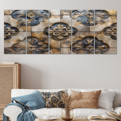 Gonzague - Ensemble de tuiles murales abstraites