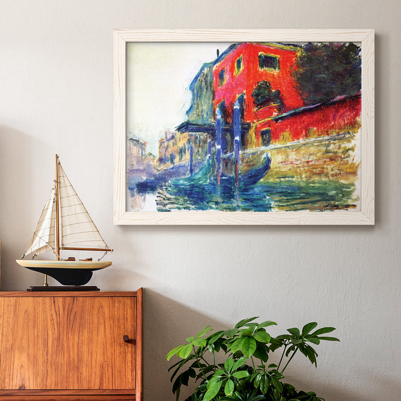 The Red House, 1908, reproduction d'art sur toile, Blanc, H 28 po x l 42 po x P 1,5 po