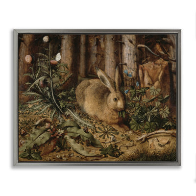 «Rabbit in Forest Foliage Floater», art mural par Arlington Prints