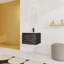 Meuble-lavabo flottant mural avec évier en céramique-2144689490