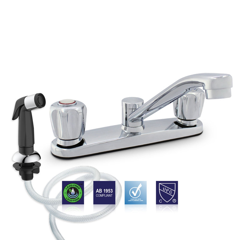 Plumb Tech Plumb Tech Kitchen Faucets Kitchen Faucet with Side Spray