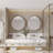 31.5 Inch Surface Mount Round Metal Framed Medicine Cabinet With Mirror And Adjustable Shelves Black Wall Mirror With Storage For Bathroom, Matte Gold-353906738-353906736