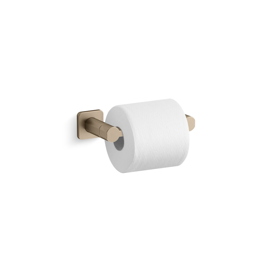 Parallel™ Pivoting Toilet Paper Holder, Wall-Mount Bathroom Toilet Paper Holder Kohler 