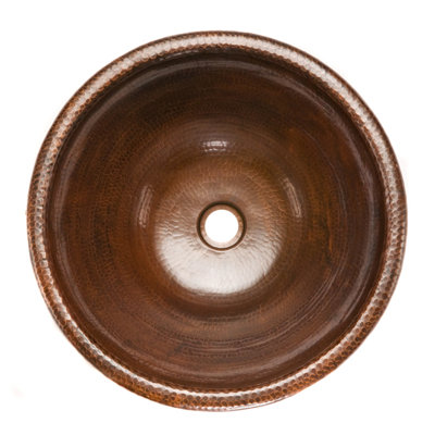 Lavabo de salle de bain rond 17 po