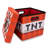 Minecraft TNT Block Fabric Storage Bin Cube Organizer with Lid | 13 Inches
