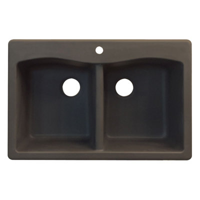 Aversa 33'' L Double Bowl Kitchen Sink