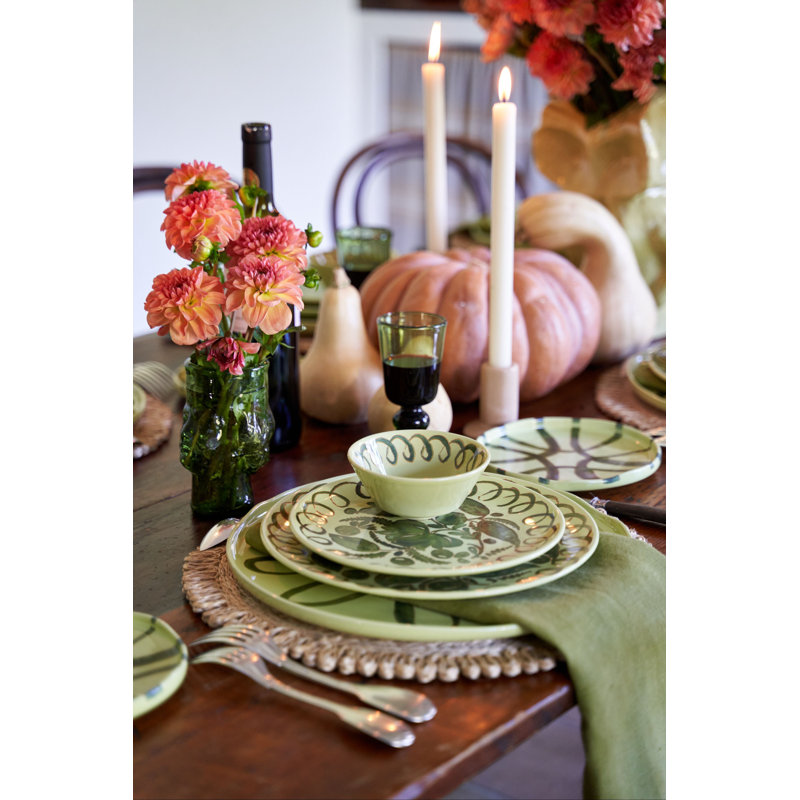 Amalfi Dinner Plate - 10.6", Lime