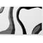 Tapis abstrait noir / argent Linnea-32557511
