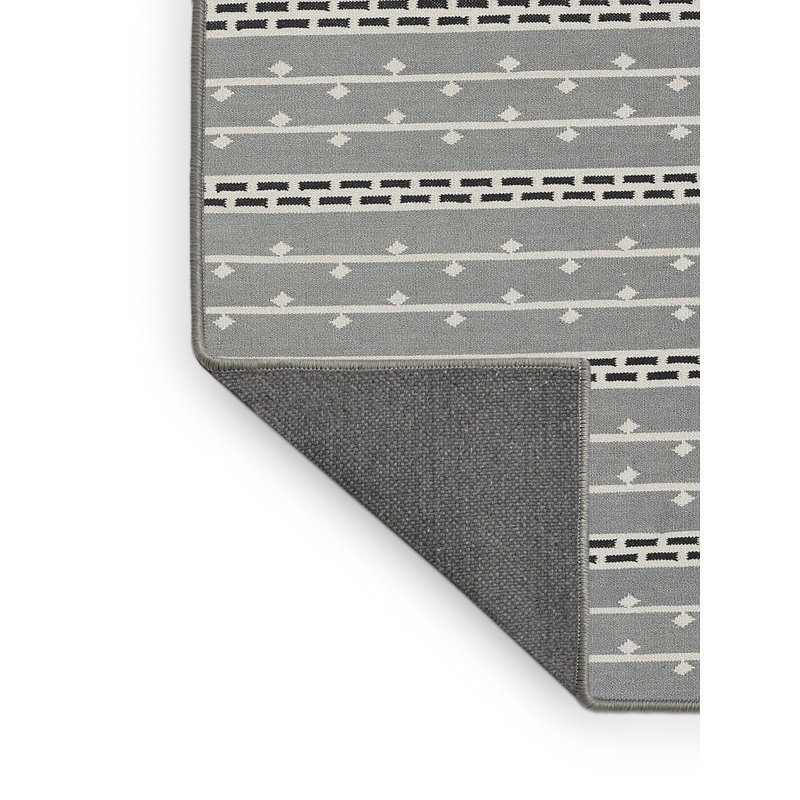 Tapis gris/zone noire contemporaine, Rectangle 2 pi x 3 pi